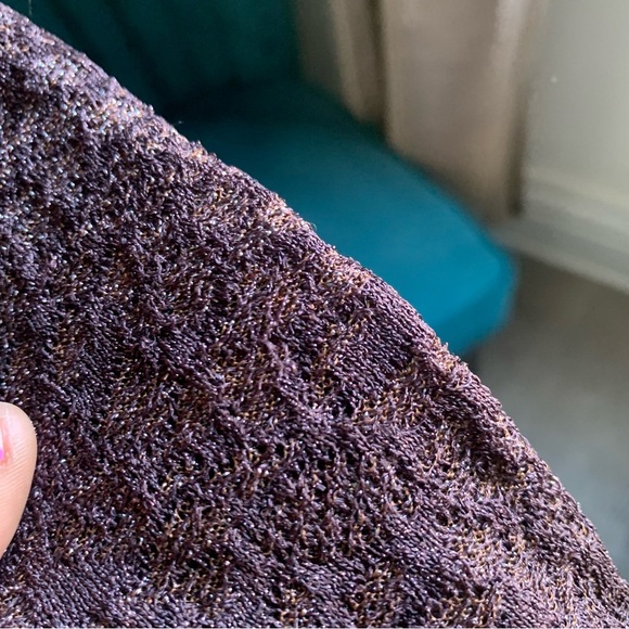 MISSONI PURPLE BROWN MIDI DRESS - Picture 9 of 13